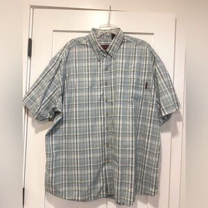 Wolverine Plaid Short Sleeve Button Up Shirt
